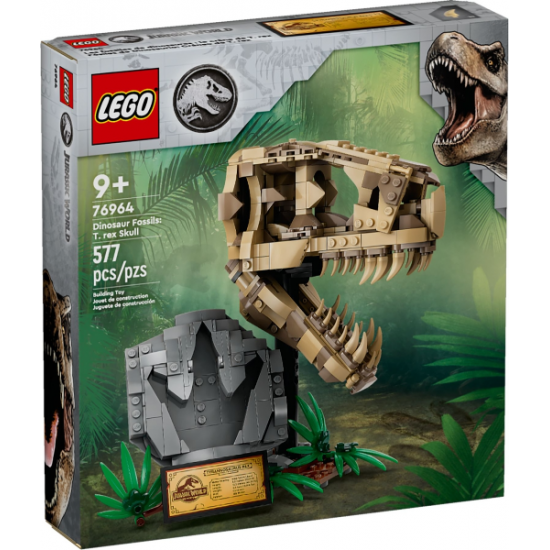 LEGO JURASSIC WORLD Dinosaur Fossils: T. rex Skull 2024